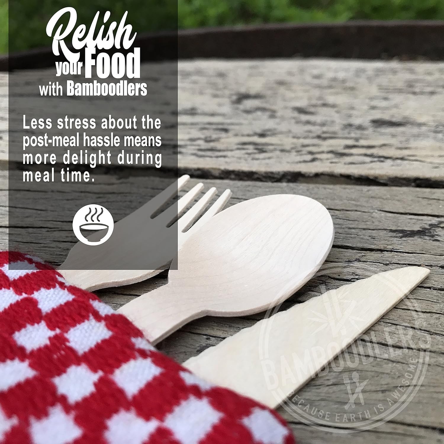 Wooden Utensil Set - All-Natural, 100% Compostable for Events