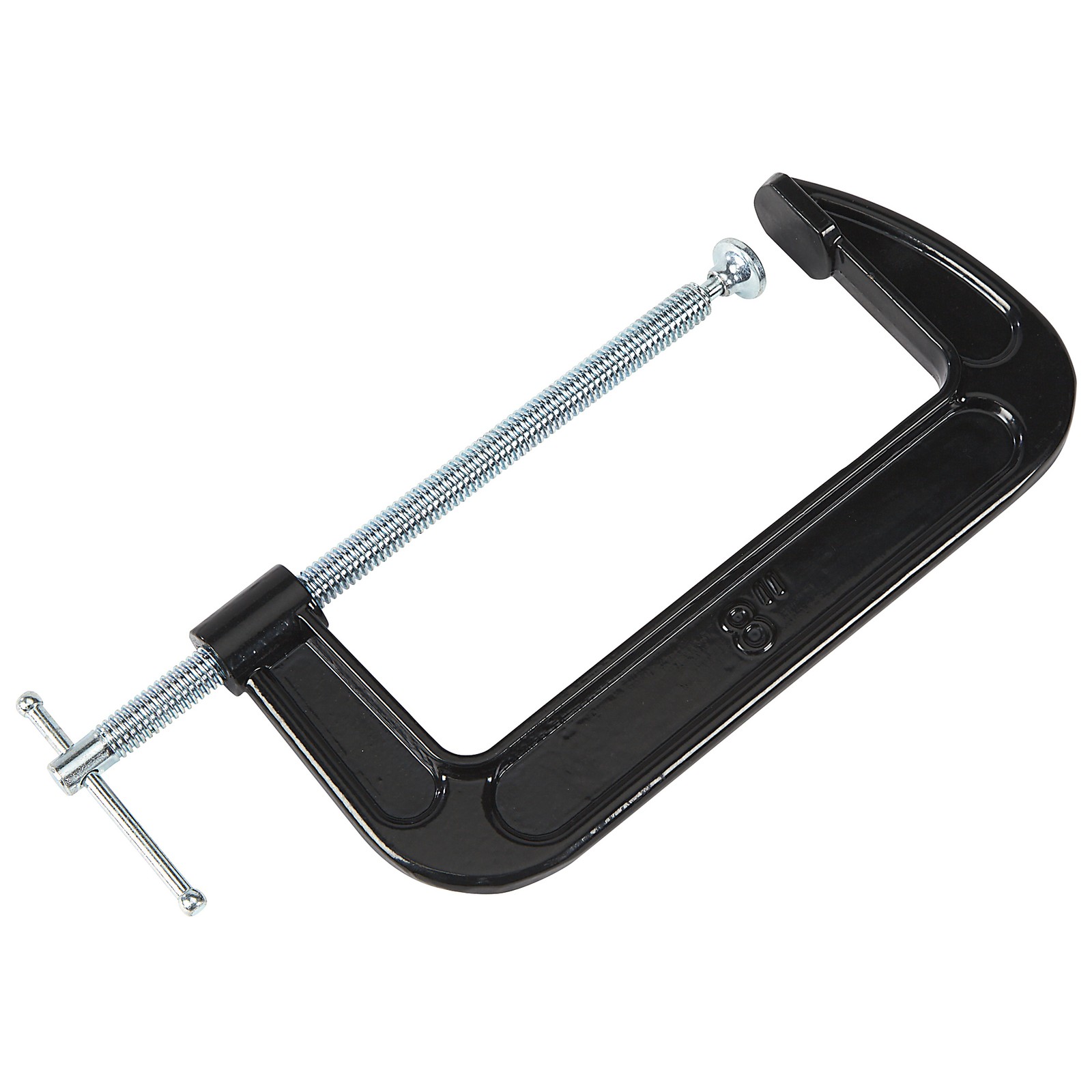 Ironton 8in. C-Clamp, 12,000-Lb. Clamping Pressure, 7.9in. Opening