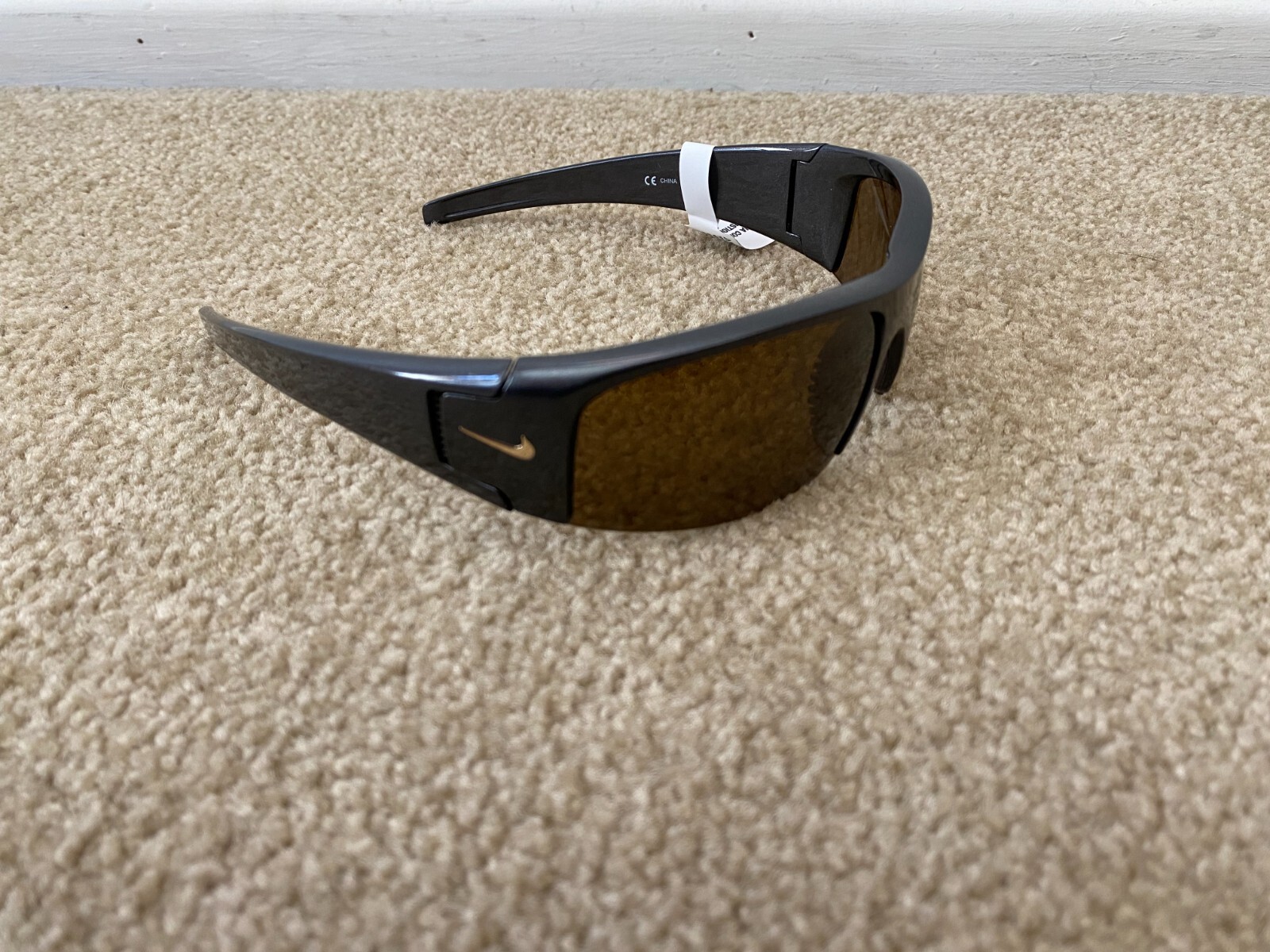Men's Nike Black Diverge Sunglasses Sport EV0327 Polarized Brown Lens w/Tags Box