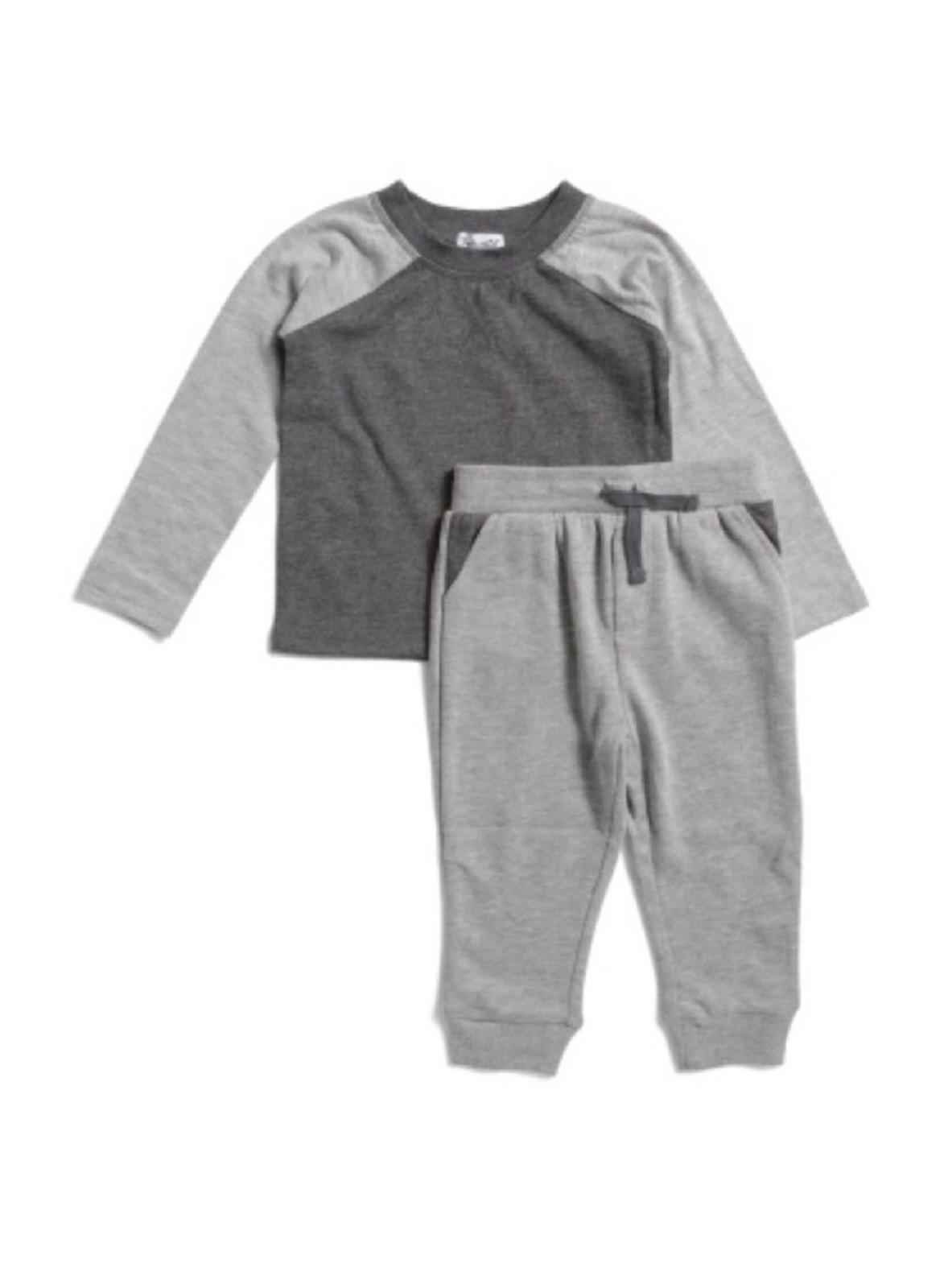 Splendid Toddler Boy Two Tone Long Sleeve Set Joggers Size 4 NWT