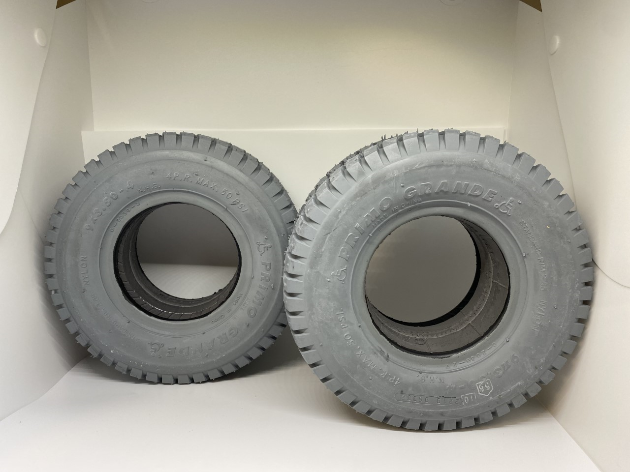 9" X 3.50" Solid Foam Filled Tire hoveround wheelchair MPV4 MPV5 - Pair