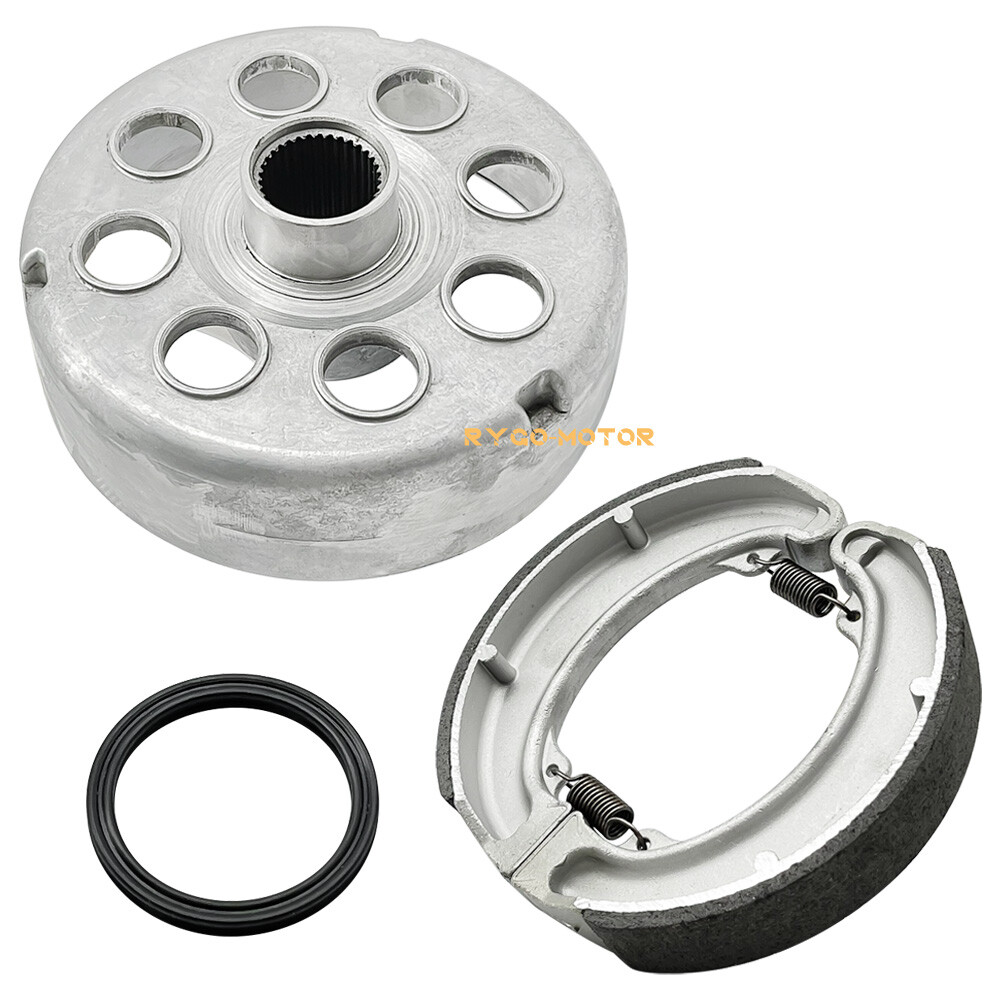 Rear Brake Drum Hub Plate Cover Shoes Bearing Seals for Honda TRX300 FourTrax300