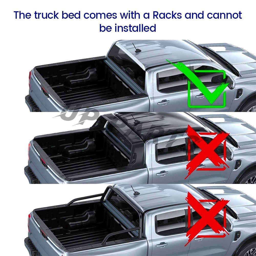 NEW 4.6FT Retractable Truck Bed Hard Tonneau Cover For 2022-2025 Ford Maverick