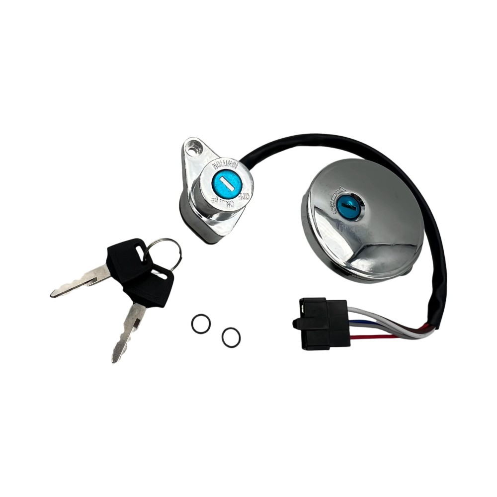 🔥Ignition Switch & Fuel Tank Cap Fits Kawasaki VULCAN 500 LTD EN500C 2001-2009