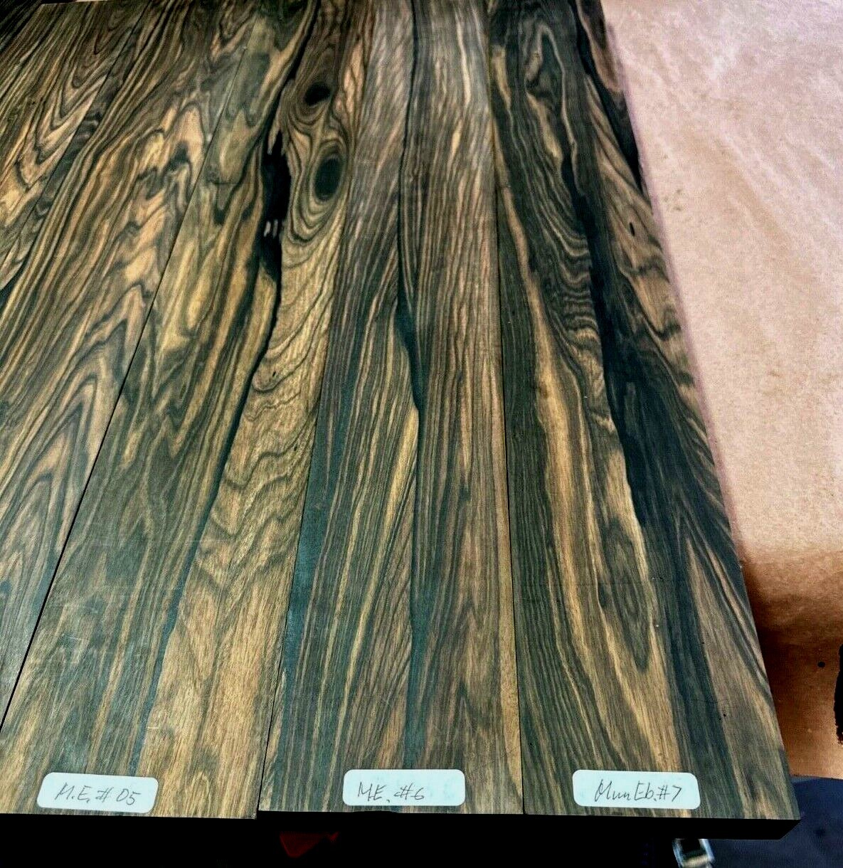 MUN EBONY ELECTRIC GUITAR NECKS, EXHIBITION GRADE