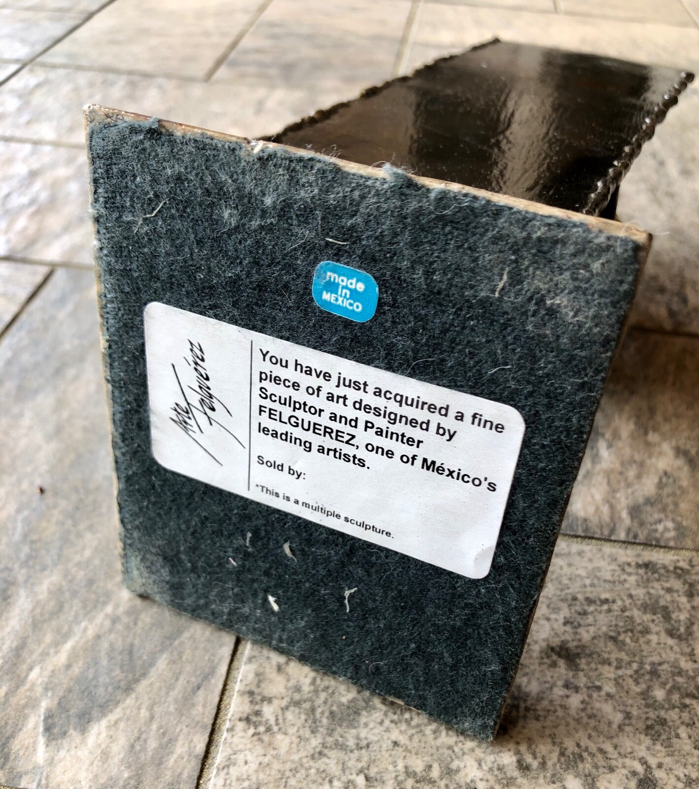 Luis Felguerez Mexican Art Metal Sculpture "The Wall Climber"