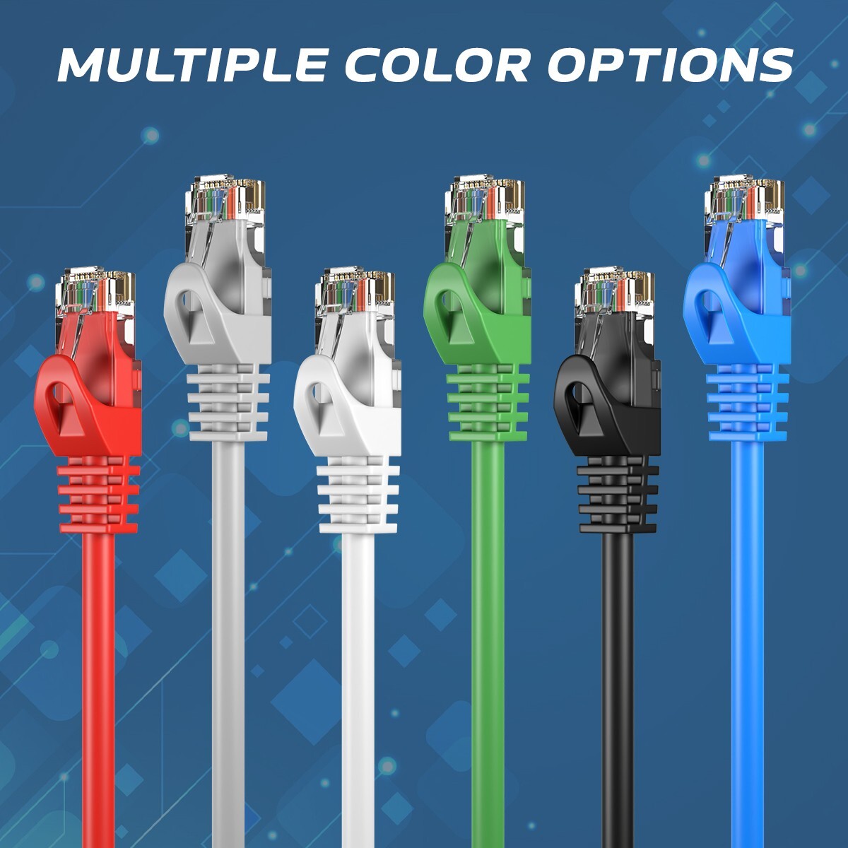 CAT6 Black Patch Cord Network Ethernet Cable LAN RJ45 UTP 25FT- 200FT Multi LOT