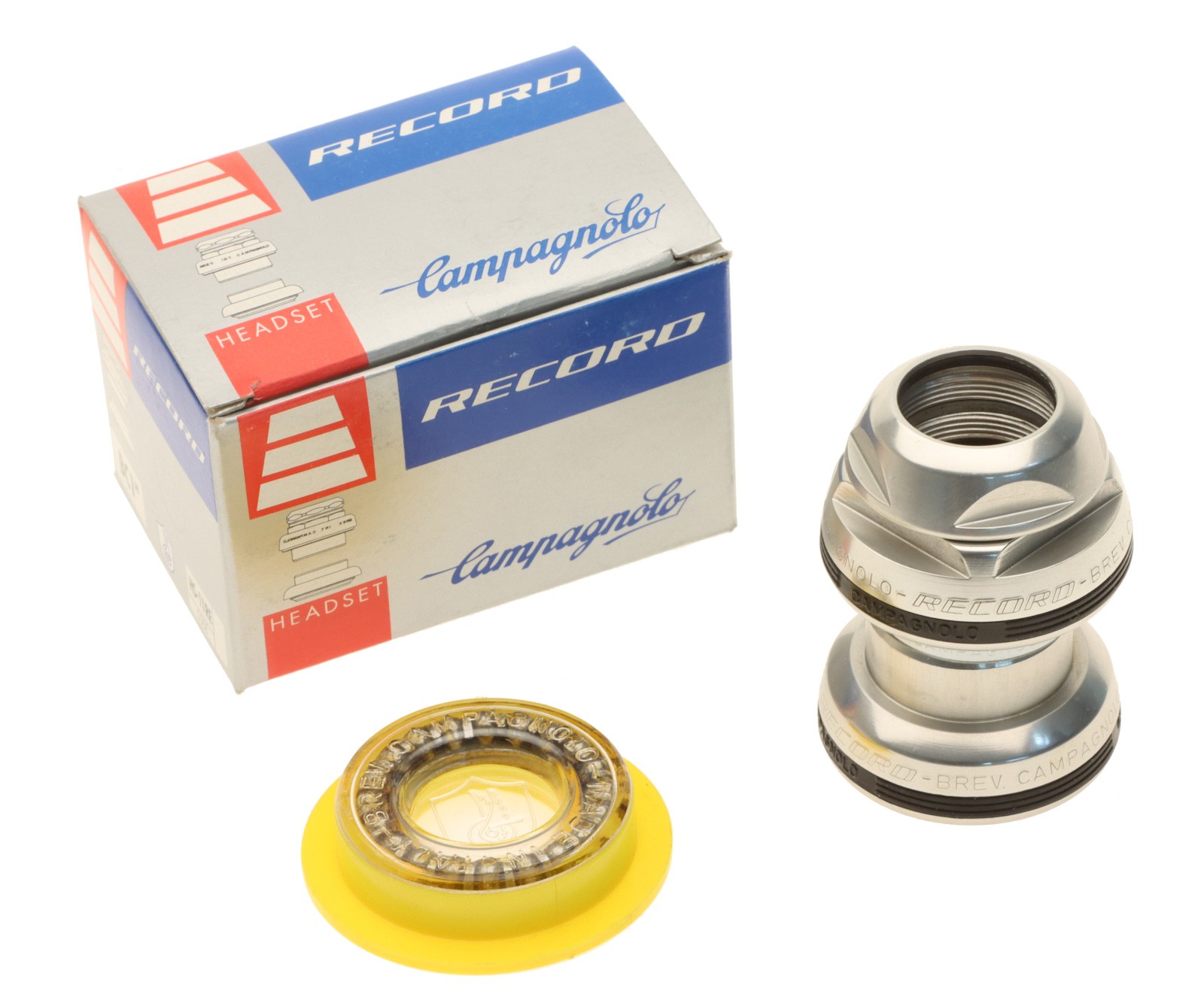 Campagnolo Record Headset HS-11RE 1" Threaded Silver 1996 BSC NEW NOS