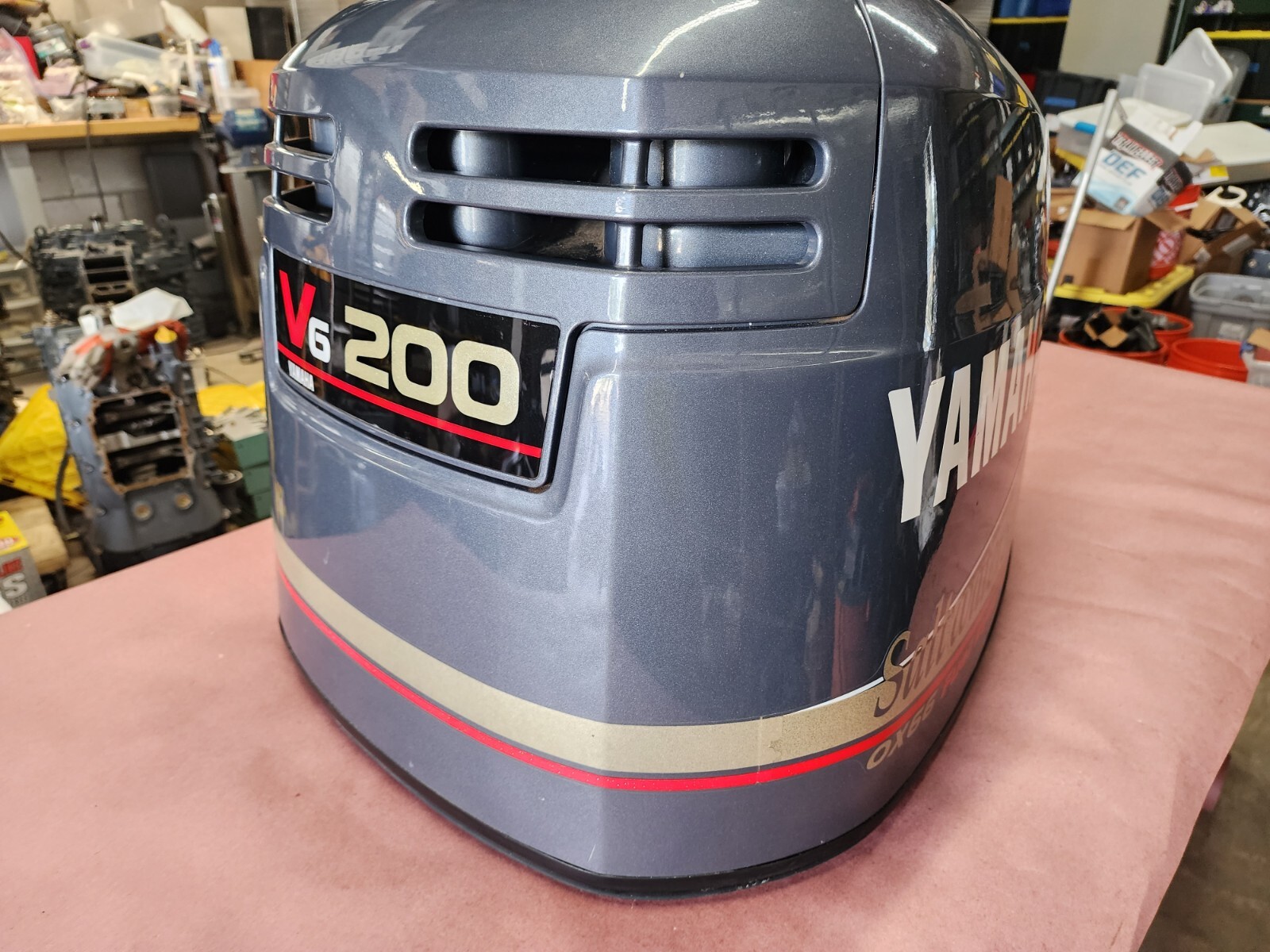 YAMAHA TOP COWLING ASSY, 67H-42610-00-4D, 2002 200HP OX66 2.6L, 83EP-46