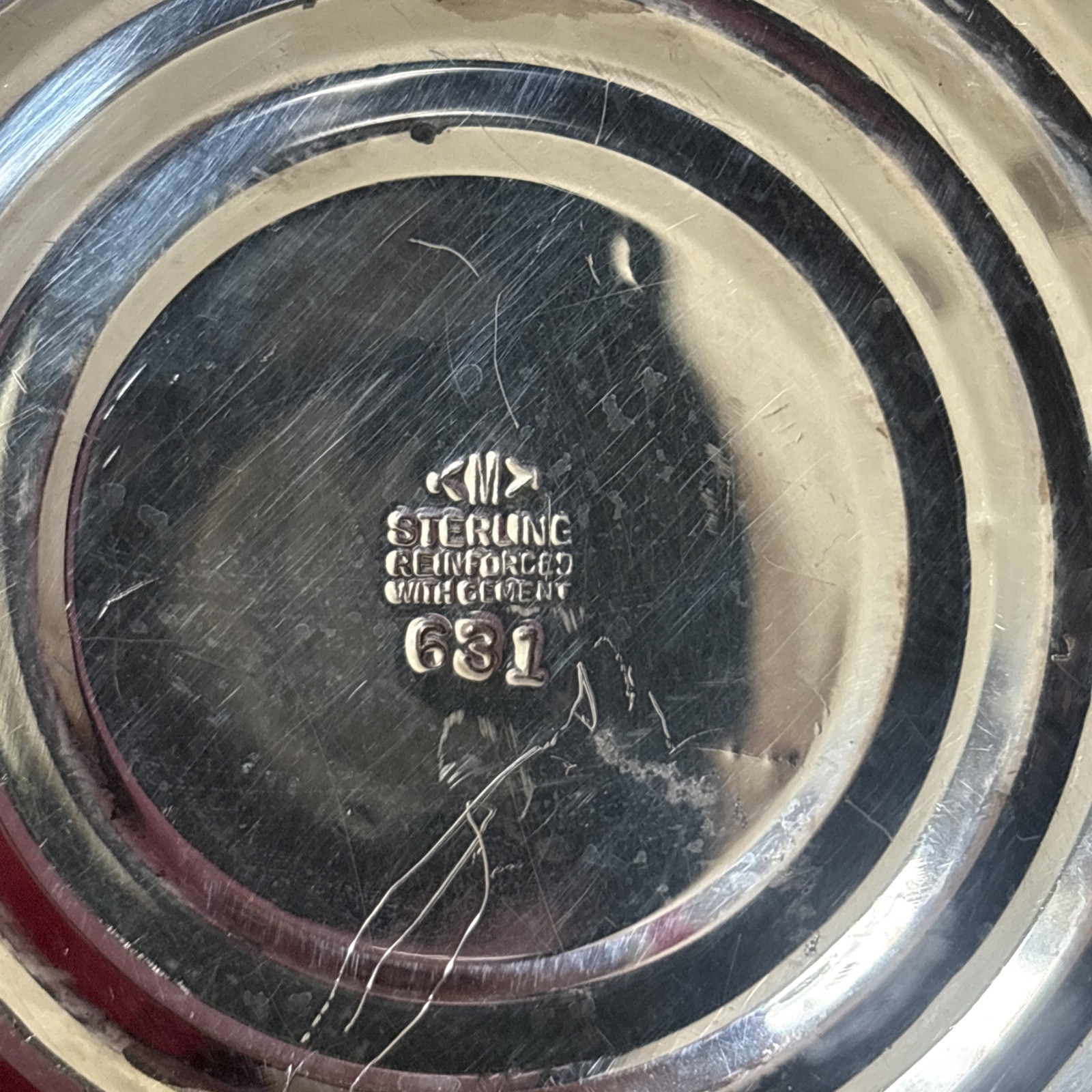 Mueck-Carey Sterling Candle Holder With 3 Arm Epergne Candelabra Insert.