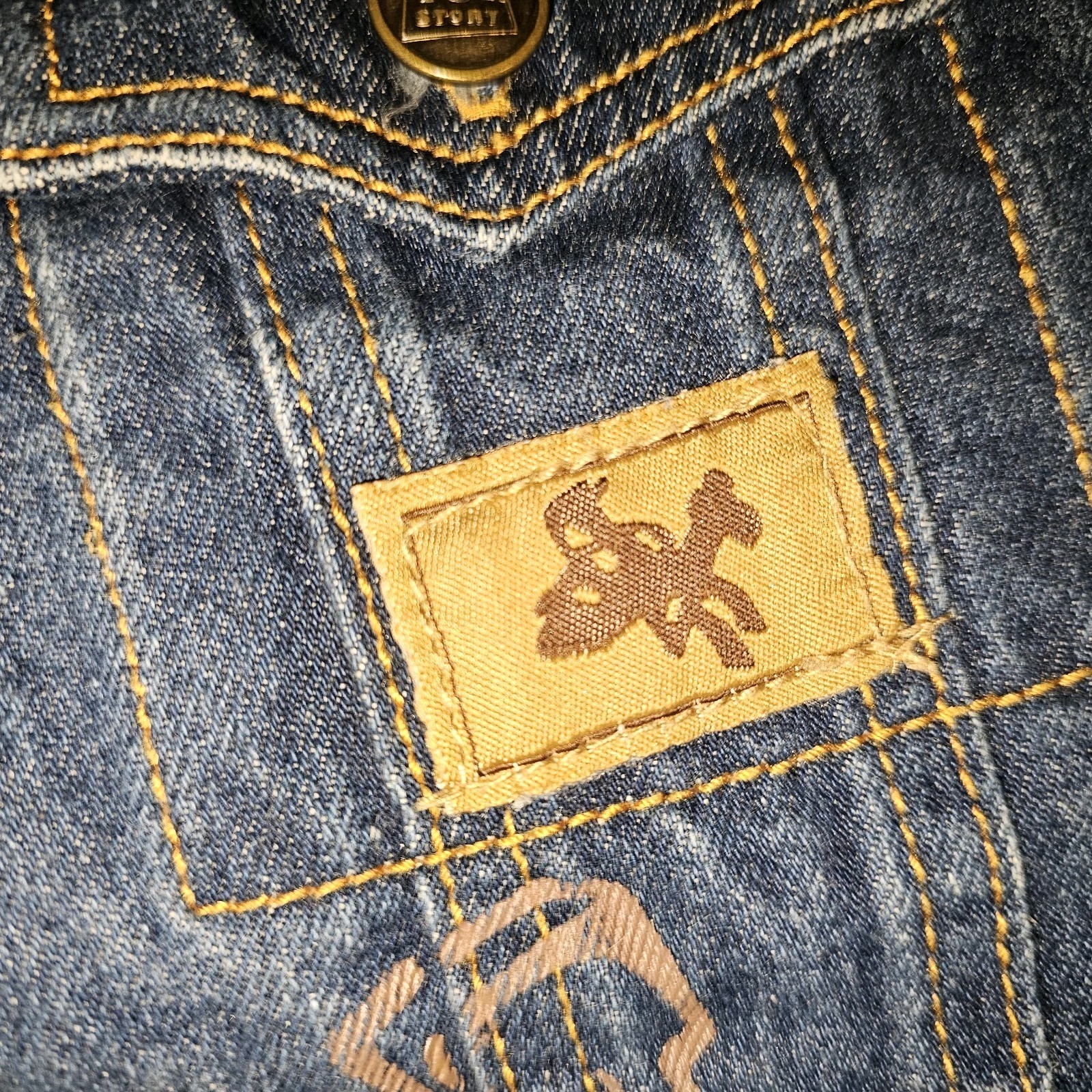 Vintage Disney Store Toy Story Jean Jacket 3t! Woody!