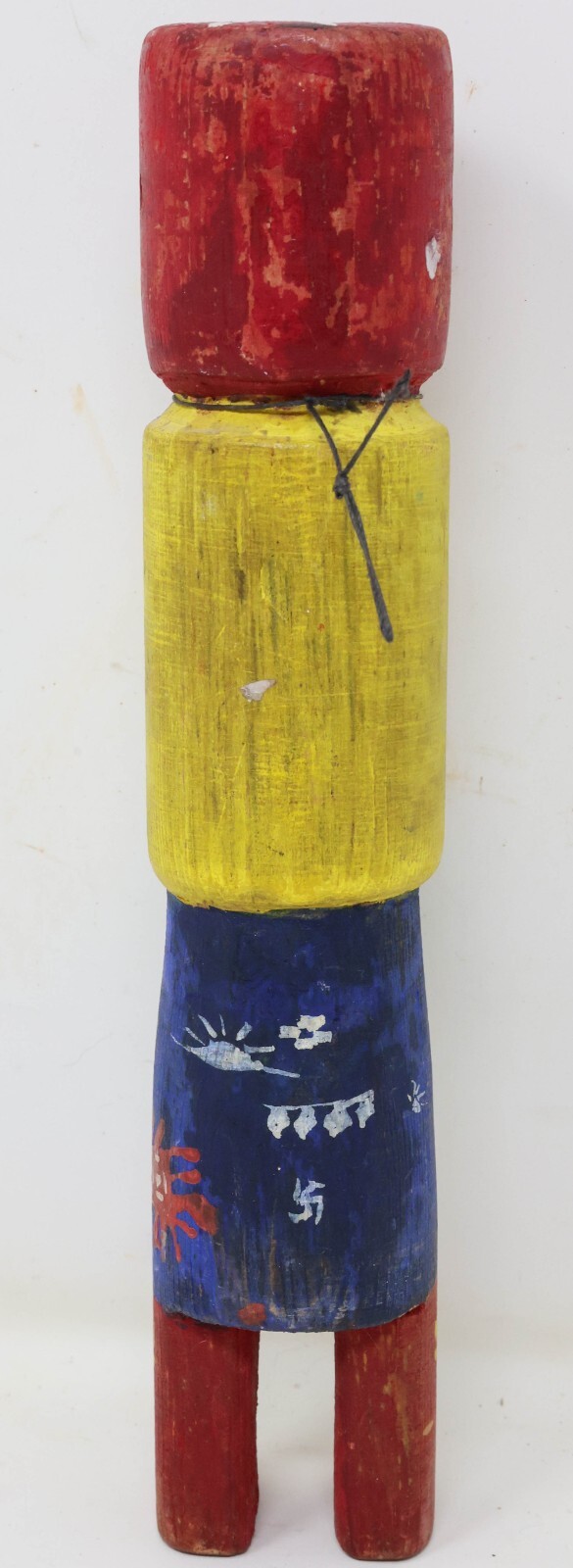 Four Antique Hopi Kachina Dolls Pueblo Indian Painted Wood Carved Sculptures VTG