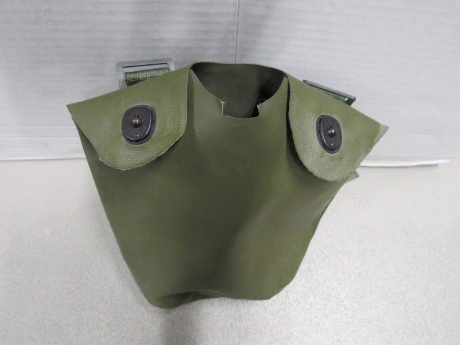 Danish M/45-59 Web Gear Canteen Cover Rubberized New Old Stock OD Green