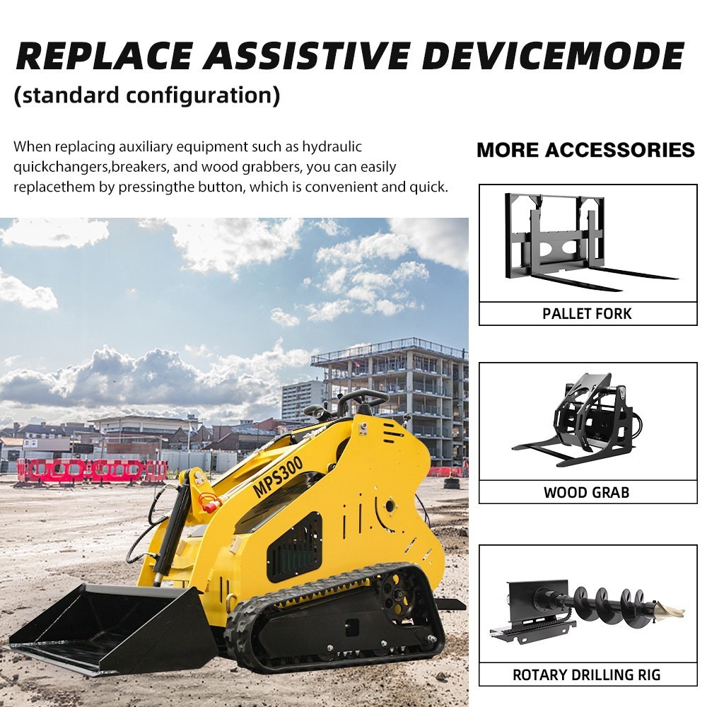 Mini Skid Steer Loader15hp Hydraulic System Electric Start 2025New Free shipping