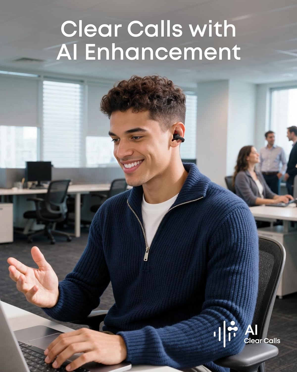 Soundcore C50i by Anker, Open-Ear Headphones, Clip-On Earbuds, Ultra-ComfortIP55