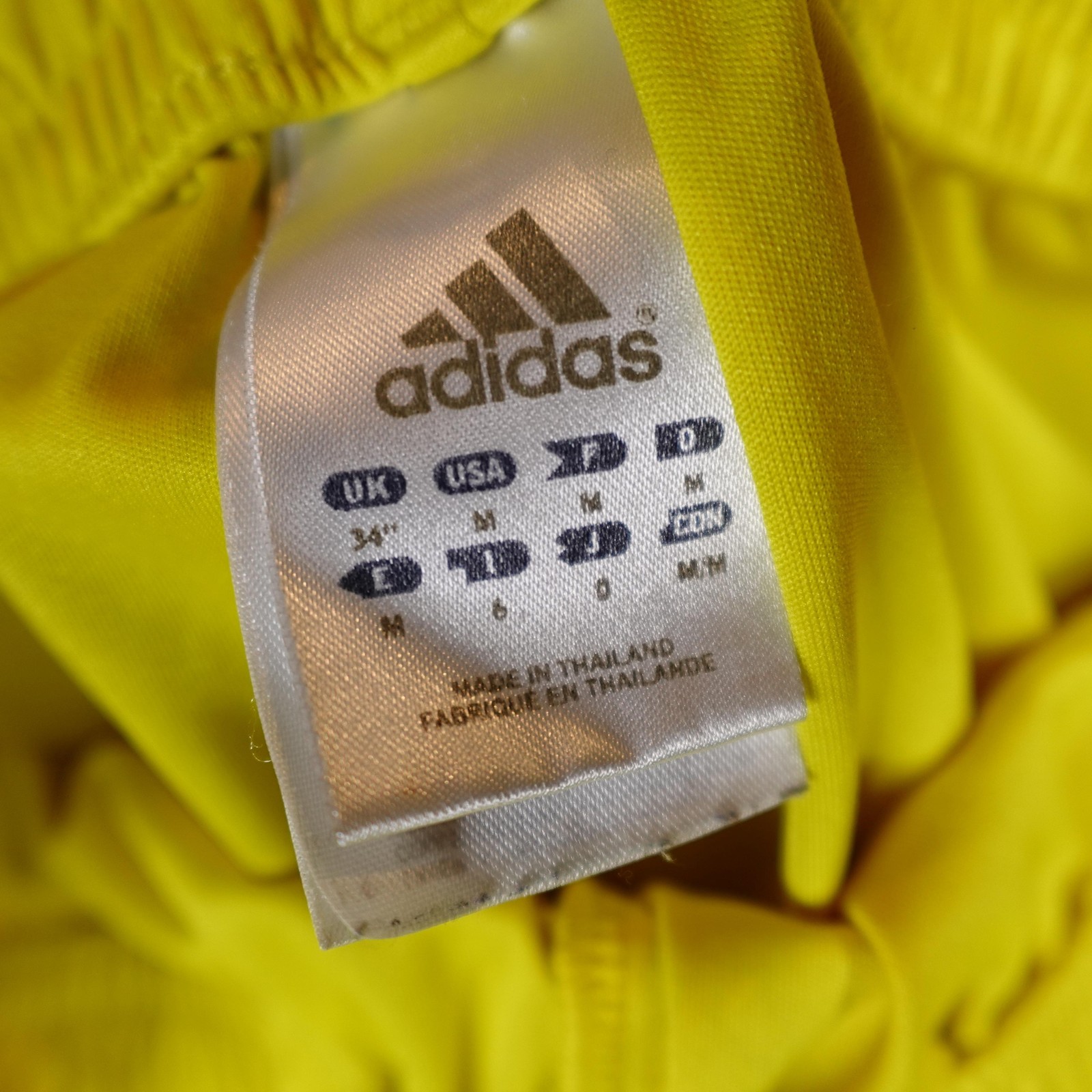 Columbus Crew Shorts Mens Medium Yellow MLS Soccer Adidas Climalite Training VTG