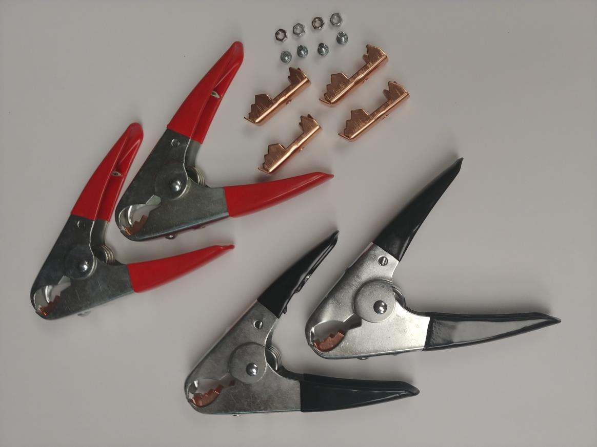 2 Pair Battery Booster Cable Parrot Clamps Heavy Duty 1100AMP Jumper Replacement