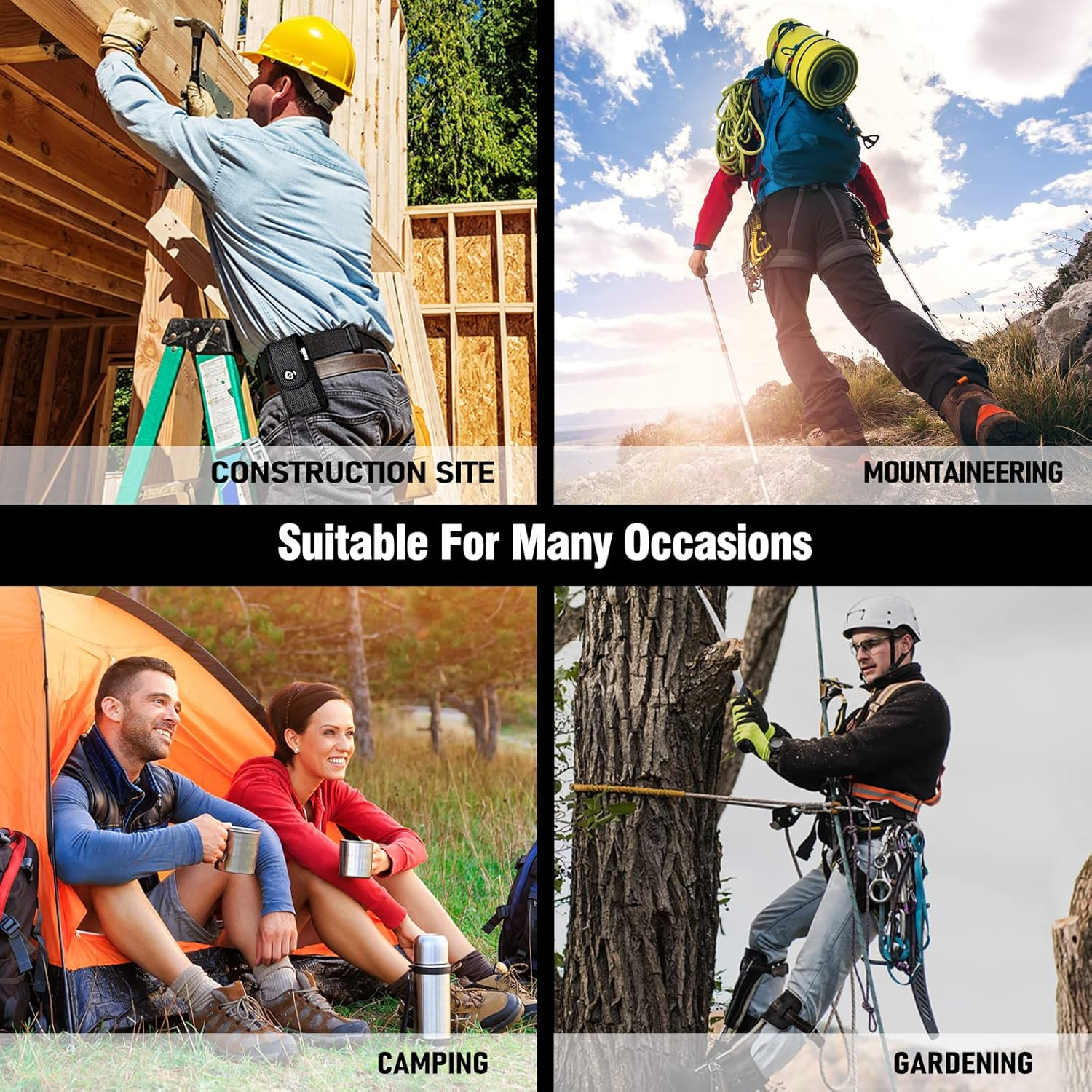 Multitool Sheath for Leatherman EDC Belt Organizer Tool Holster Pouch, Black