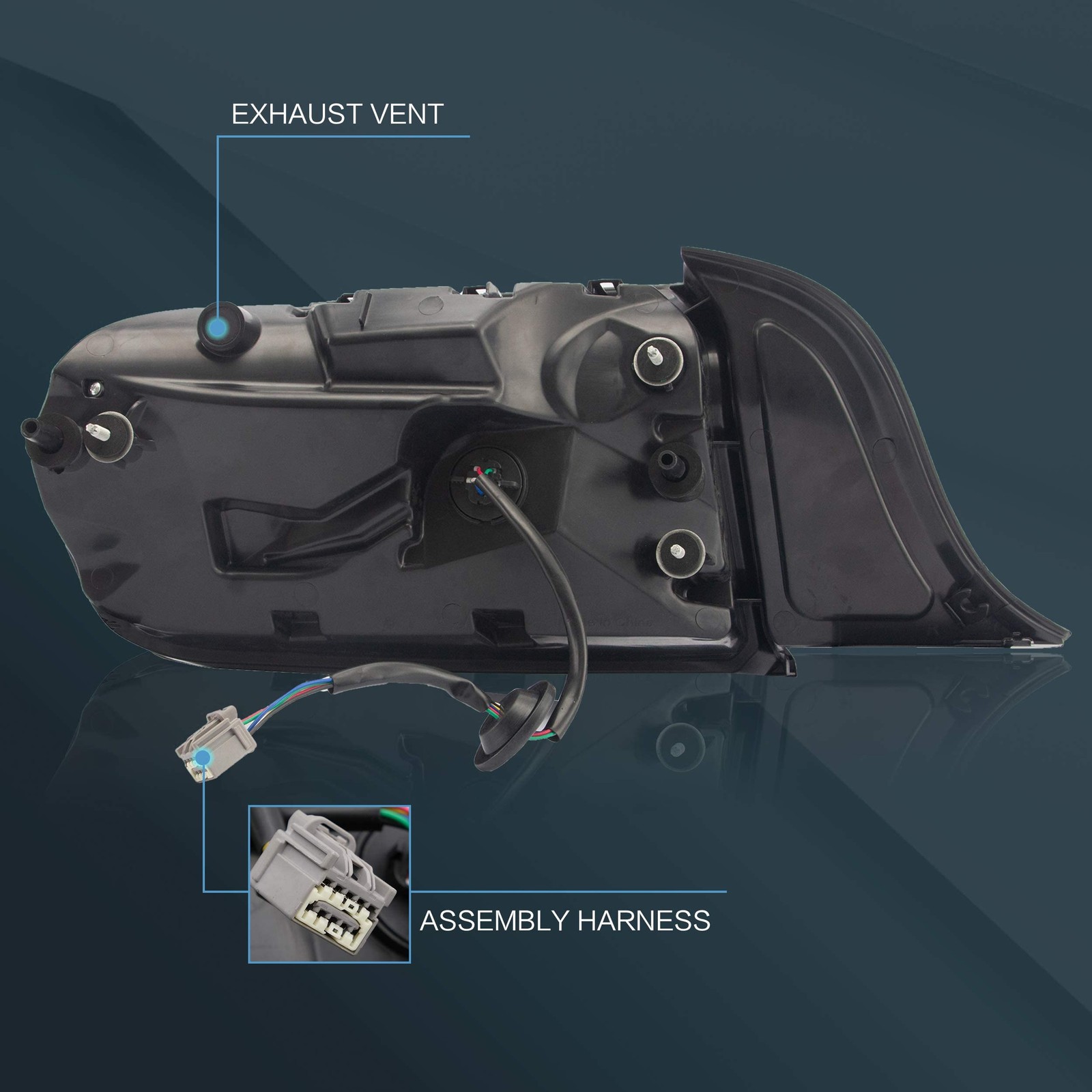 Tail lights Assembly Fit for 2015-2020 Ford Mustang 6th Gen Plug-and-play