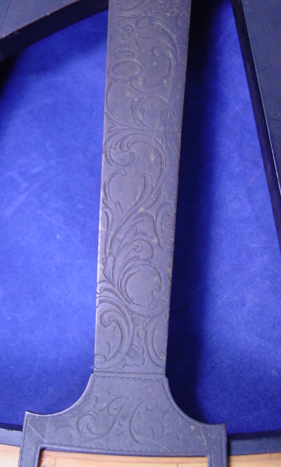 18th Century James Chapman Large 17" Marine Hadley's Quadrant Scroll Work on Arm