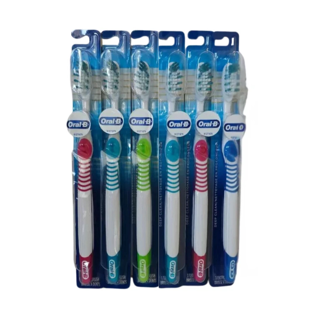 6-PACK Oral-B Complete Deep Clean Toothbrush, 35 Soft, Extra-long Power Bristles