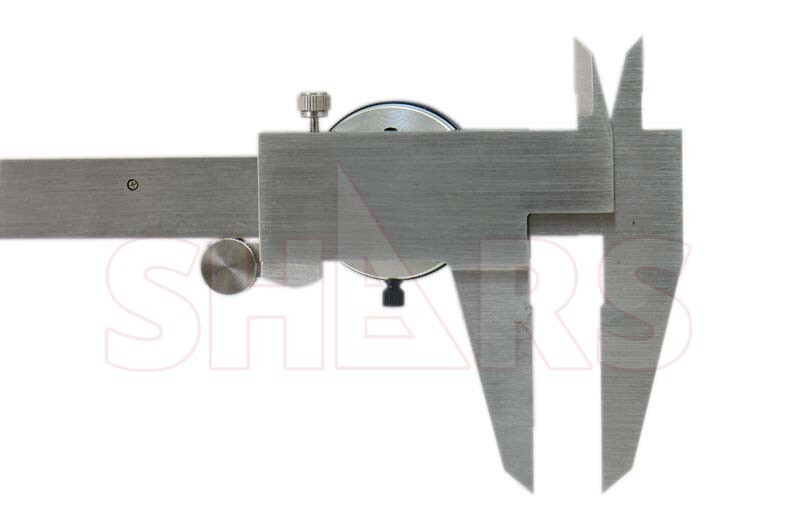 SHARS 12" Dual Reading Inch Metric Stainless Steel Dial Caliper NEW R}