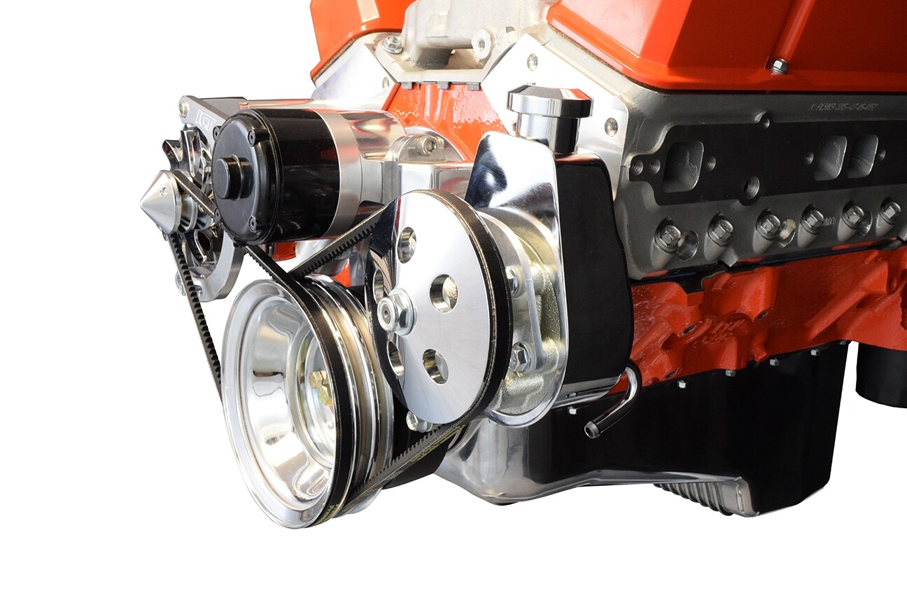 SBC Alternator & Power Steering Pump Accessory Drive Brackets Kit for Electri...