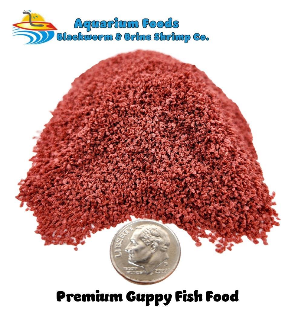 PREMIUM GUPPY FISH FOOD 0.5mm Slow Sinking/Sinking - COLOR ENHANCING