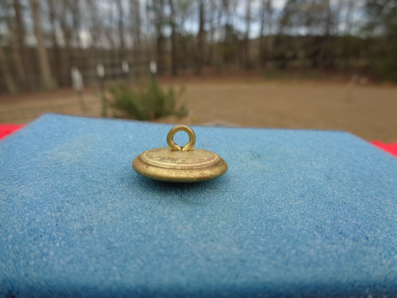 CIVIL WAR C.S.A. CONFEDERATE INFANTRY Large Coat SIZE COAT BUTTON NON DUG