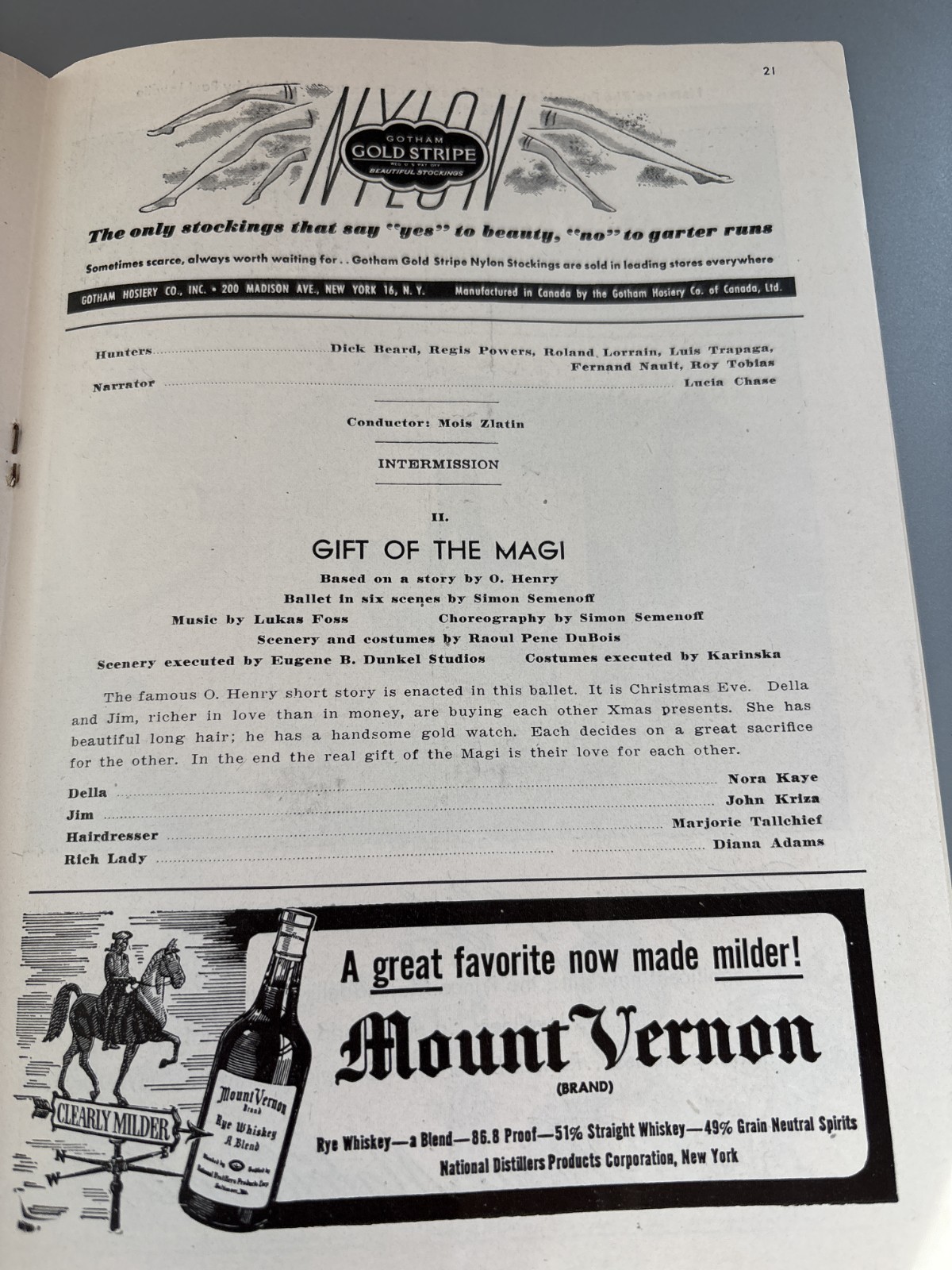 1946 Metropolitan Opera House Ballet Theatre Program S Hurok Peter and the Wolf