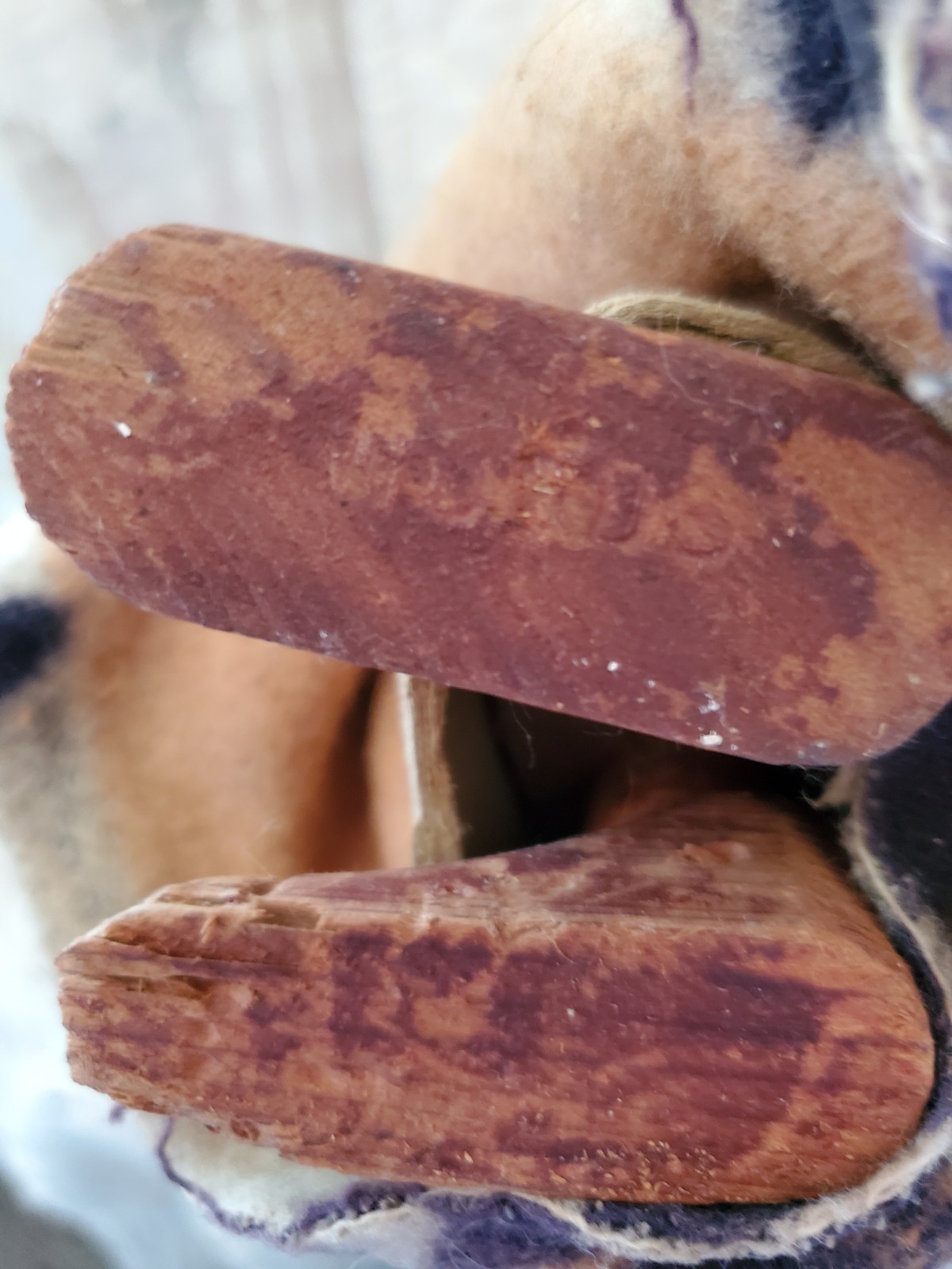 11" Early Mary Frances Woods Native American Indian Doll Skookum & Papoose