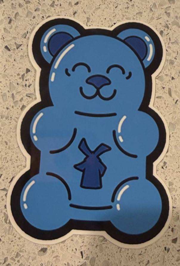 Dutch Bros App stickers Gummy Bear, Skate boarding Ghost, and Pumpkin Scarecrow