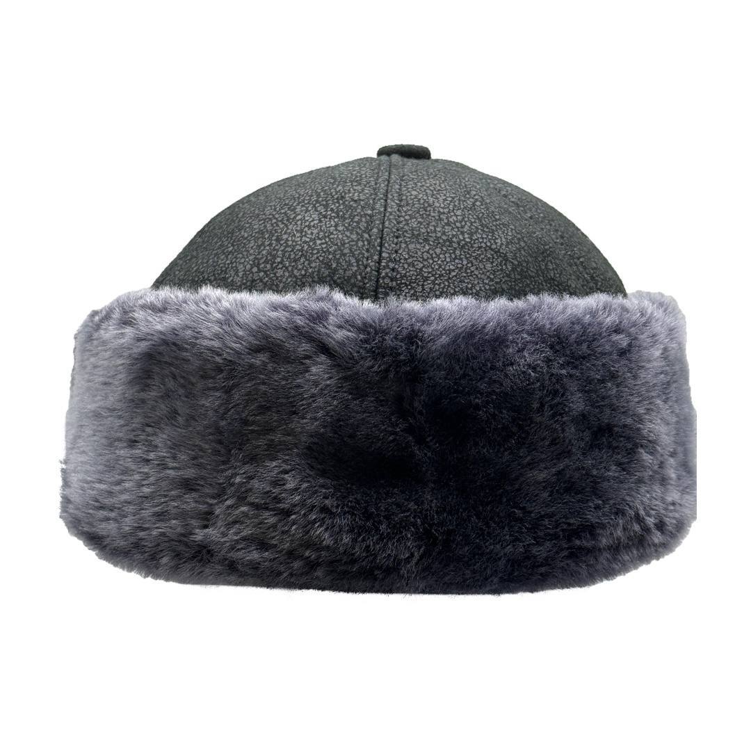 Real Shearling Sheepskin Winter Hat | Fur Beanie Leather Skull Hat