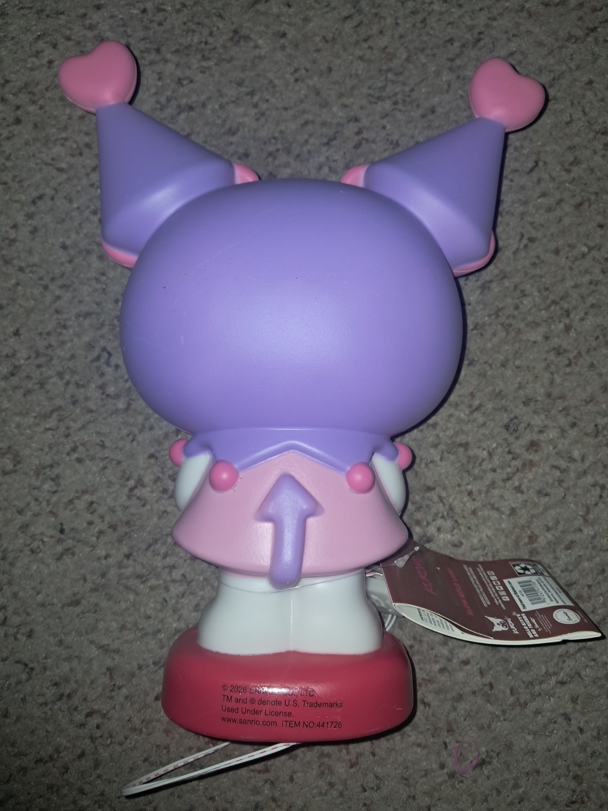 Kuromi LED Valentines Day 12 Inch Blow Mold Sanrio Hello Kitty Gemmy 2026 Purple