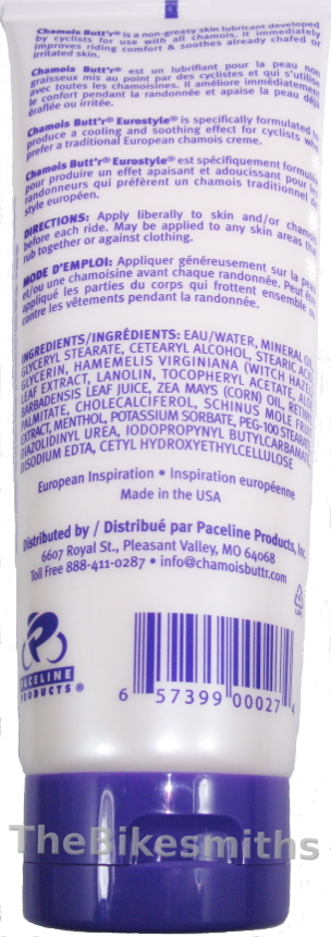 2PACK Chamois Butt'r Eurostyle Cooling Cream Butter Bike Cycling Shorts 8oz Tube