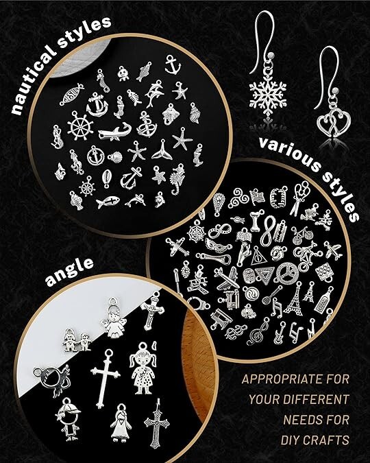 300 PCS Wholesale Bulk Lot Jewelry Making Charms Mixed Smooth Tibetan Silver NEW