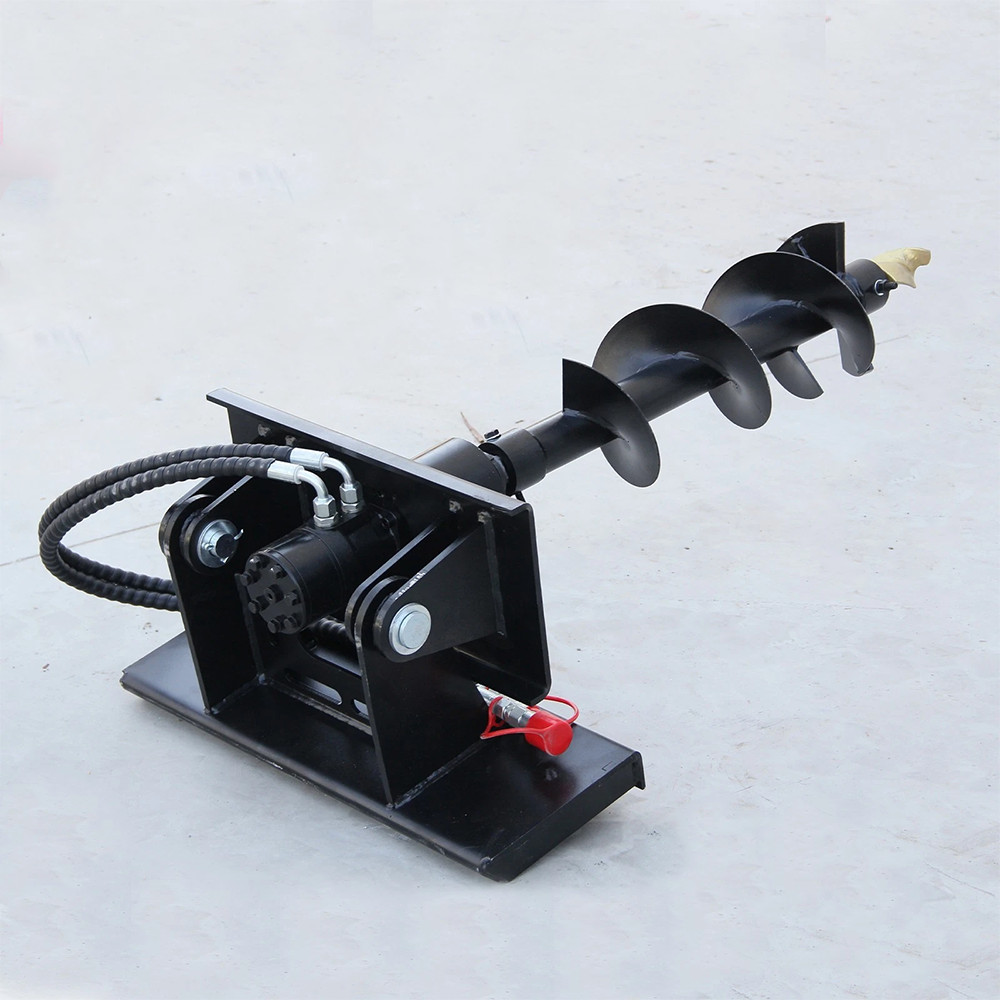 Hydraulic Auger 200mm Hole Diameter for Skid Steer Loader Hole Drilling USA New