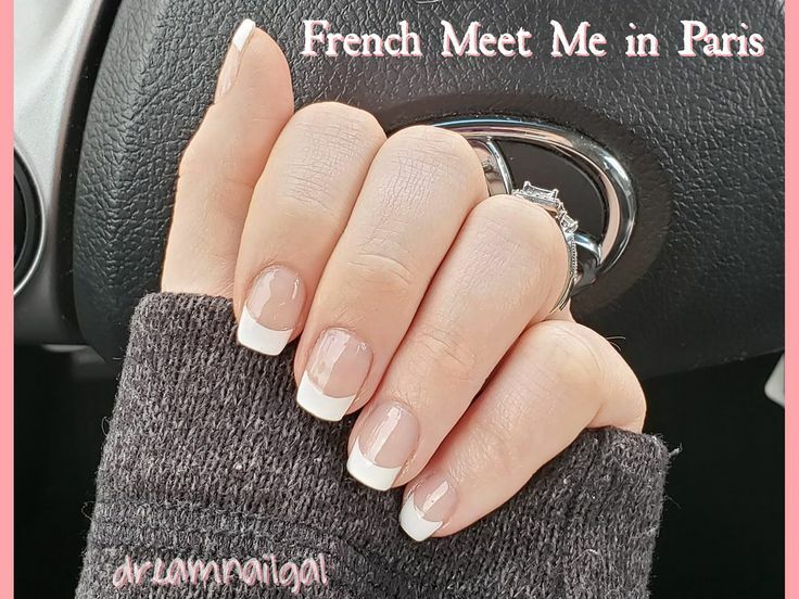 Color Street Nail Polish Strips - MEET ME IN PARIS French Manicure Set