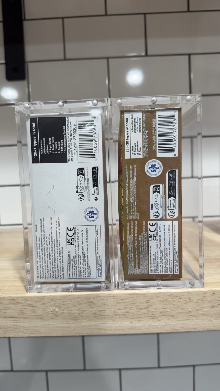 One Piece Booster Box Acrylic Case Magnetic Lid - UV Resistant - US seller