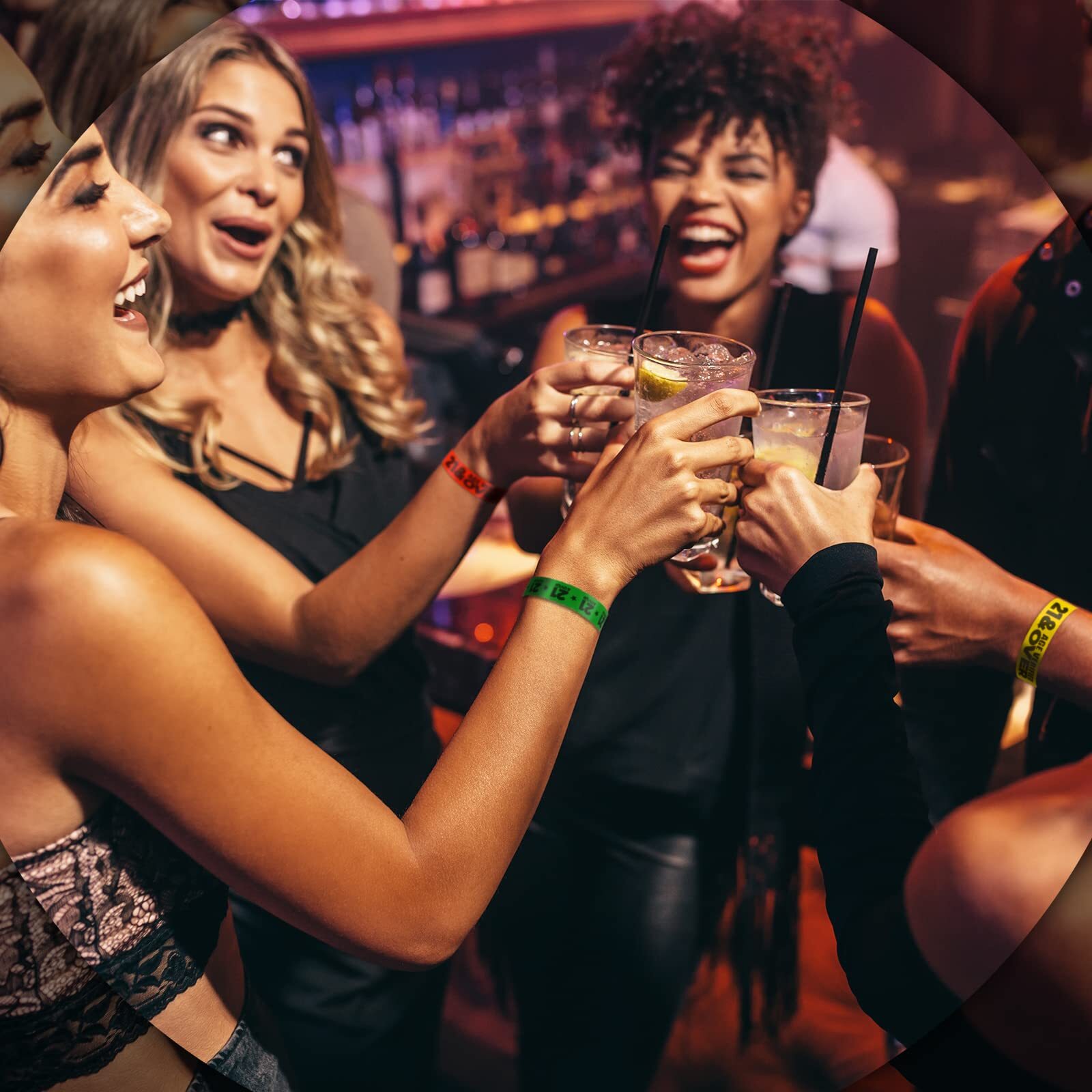 Teling 1200 Pcs over 21 Paper Wristbands Events Wristbands Colored Waterproof...