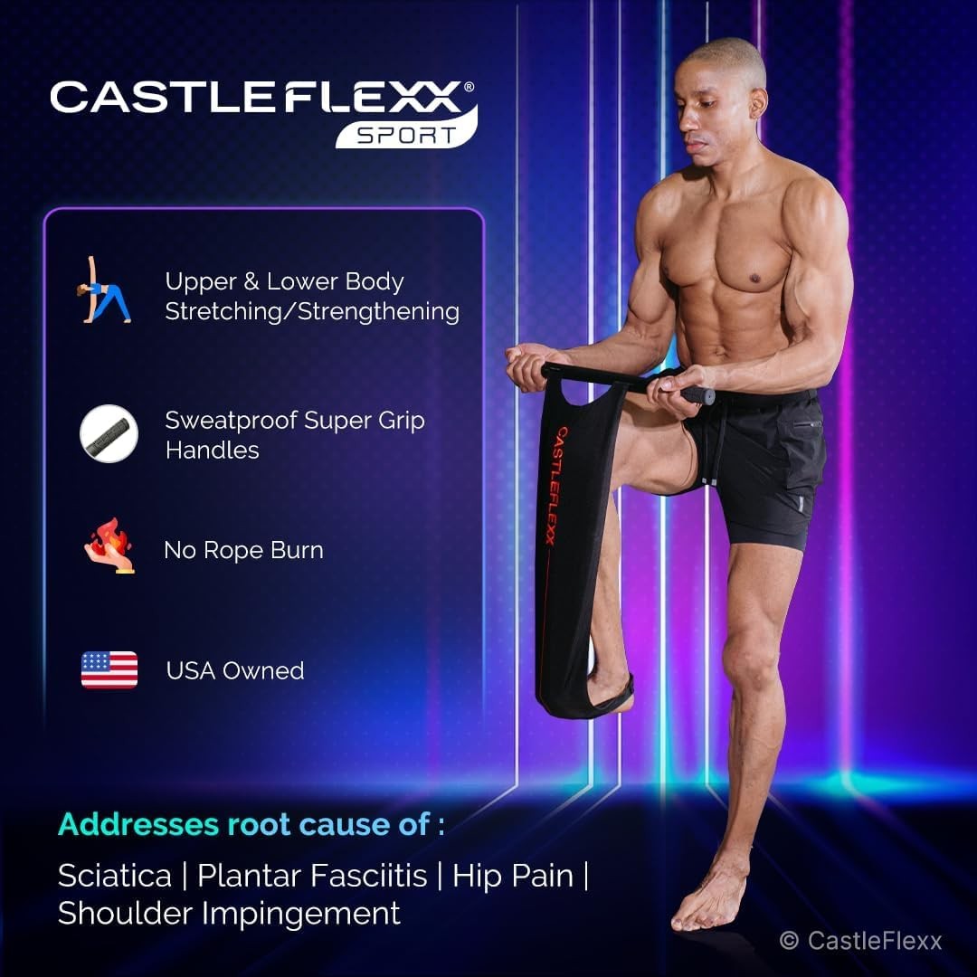 CastleFlexx Sport Mobility and Full Body Strengthening Device |Non-Elastic St...
