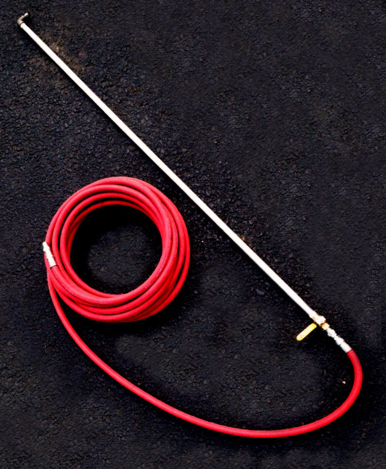 NAC Aluminum Spray Wand / Hose Combo for Sealcoating—1/2”, Pressure Fittings