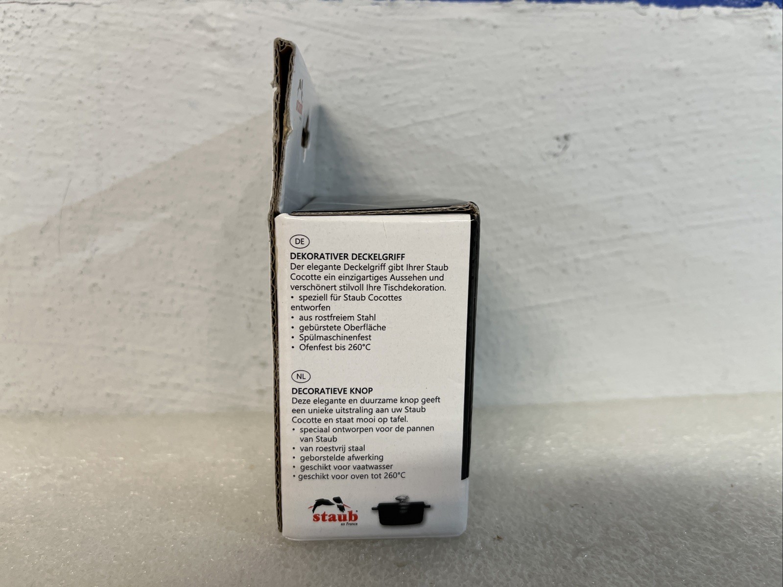 Staub Lobster Stainless Steel Cocotte Pot Knob 40505-205-0 New In Box