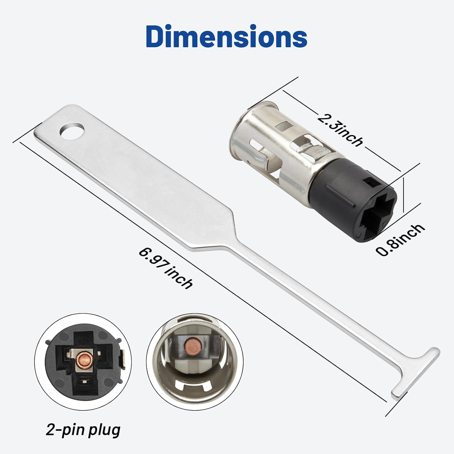 Cigarette Lighter Socket 25776667, J42059 Replace For Chevy GMC Cadillac Buick