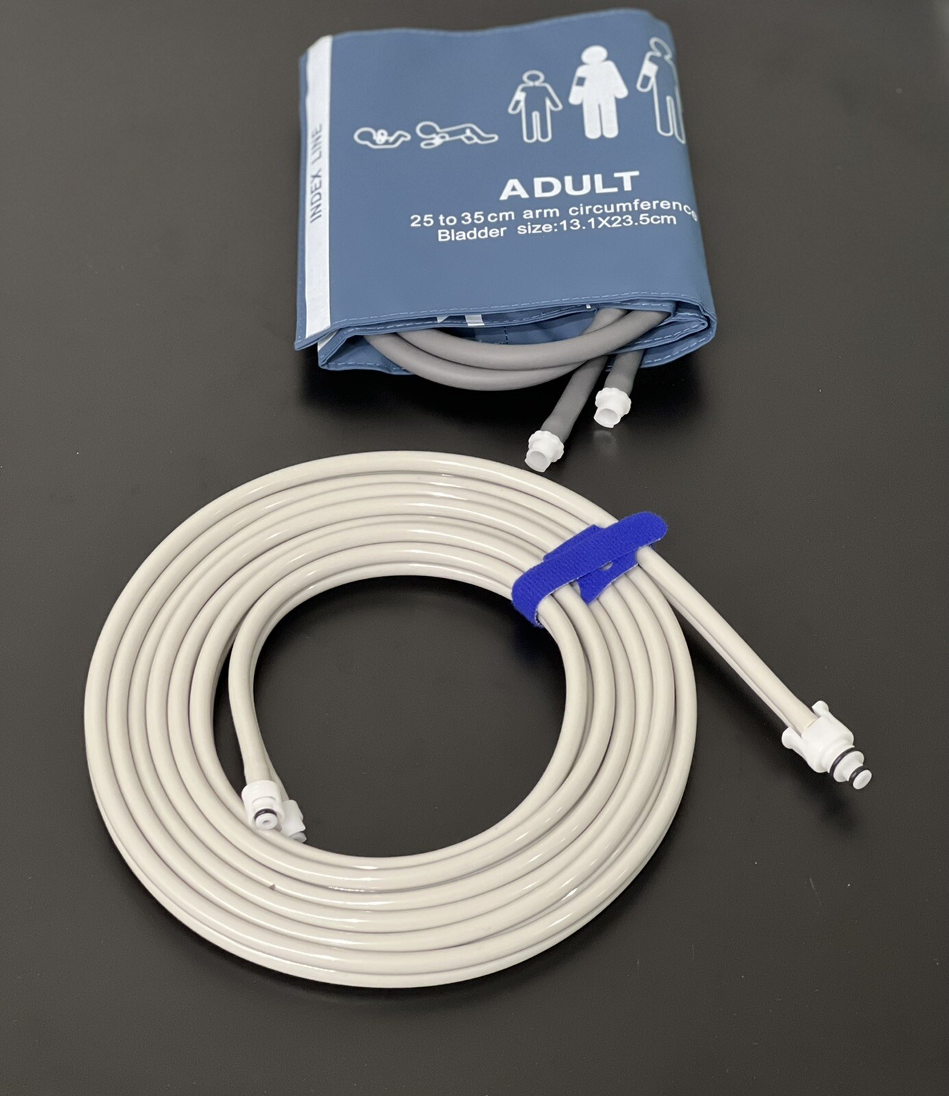 Datex Ohmeda Cardiocap/5 NIBP Bundle - Air Hose & Cuff - Same Day Shipping