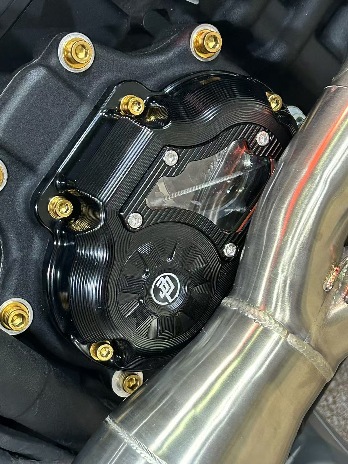 Black Transmission Sider Cover Fits Harley 2017-Later Touring 07-2017 Softail