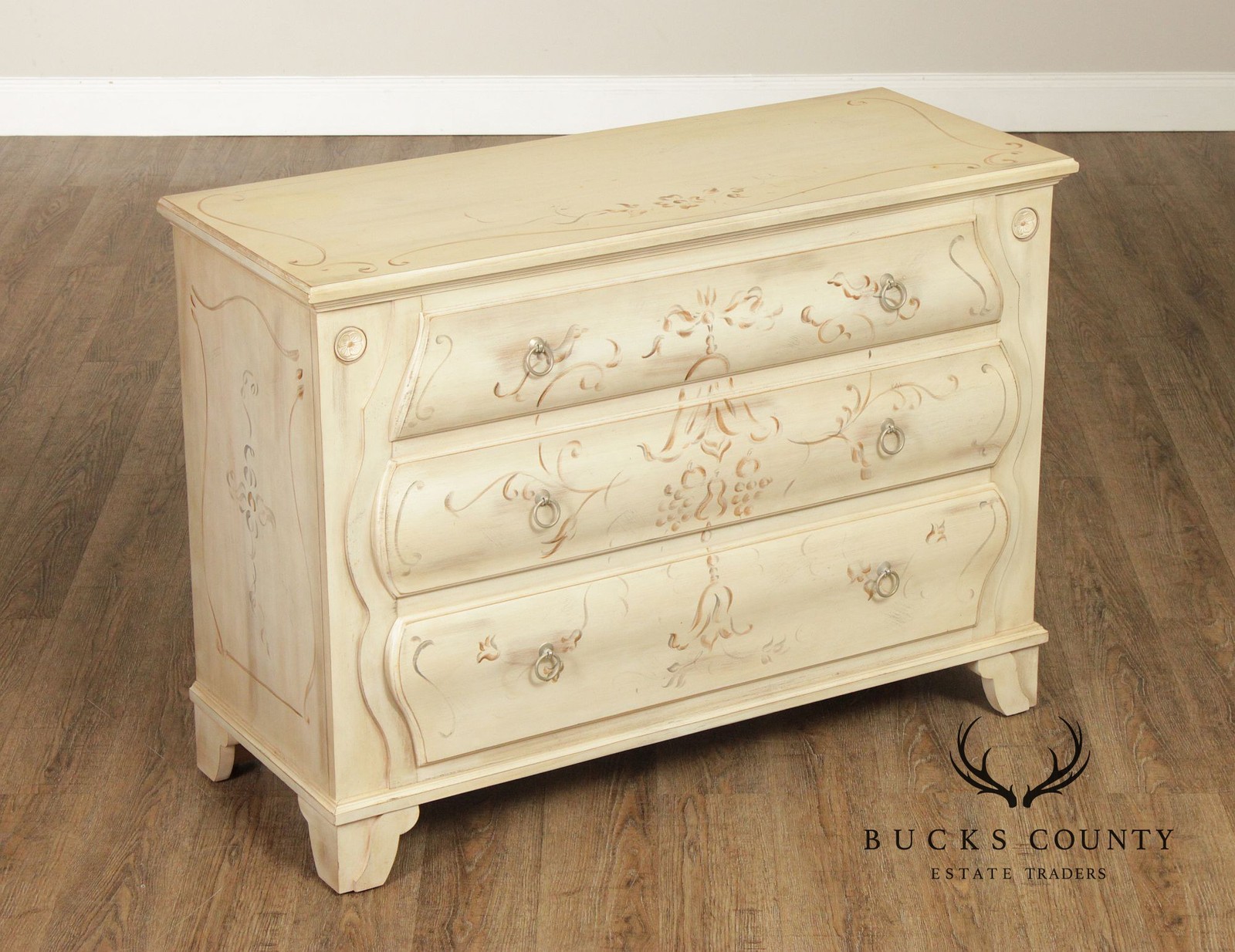 Ethan Allen 'Legacy' Paint Decorated Chest of Drawers