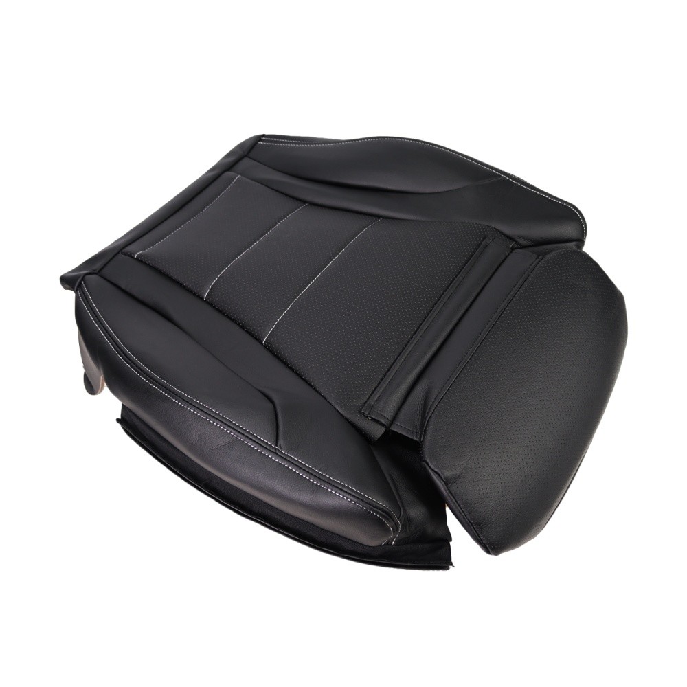 Replacement Driver Bottom & Top Seat Cover Fits 15-21 Mercedes C300 GLC300 Black