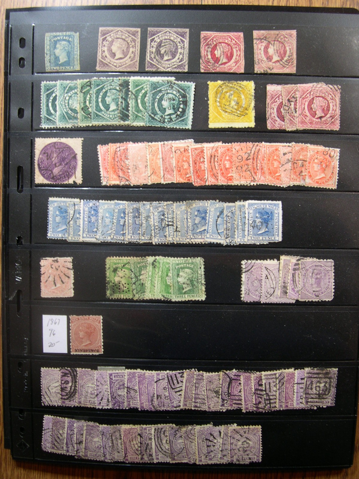 AUSTRALIA STATES collection USED mounted in vario stock album pages  UX1