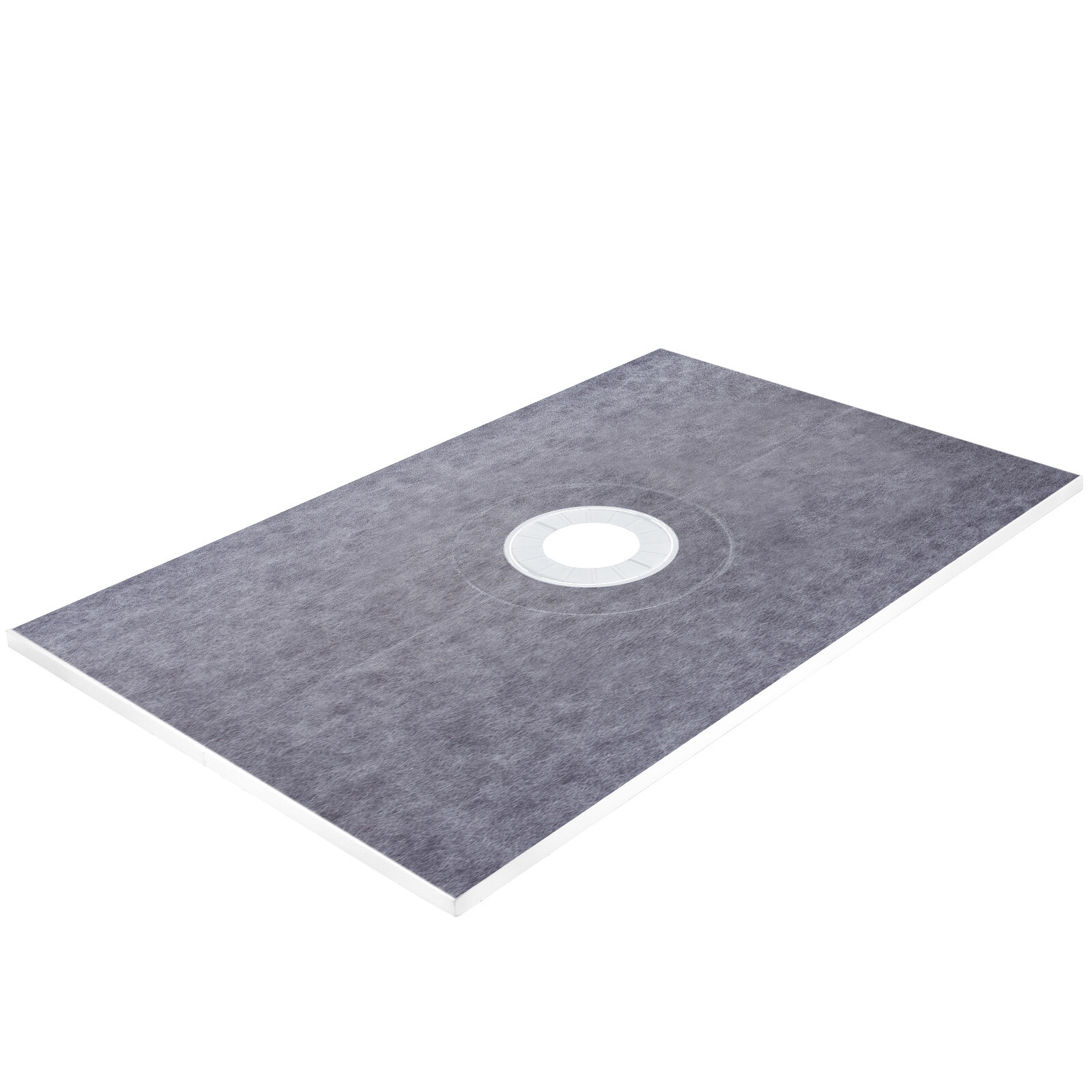 VEVOR Waterproofing Shower Curb Kit Shower Kit Tray 38"x60" w/Central Drain PVC